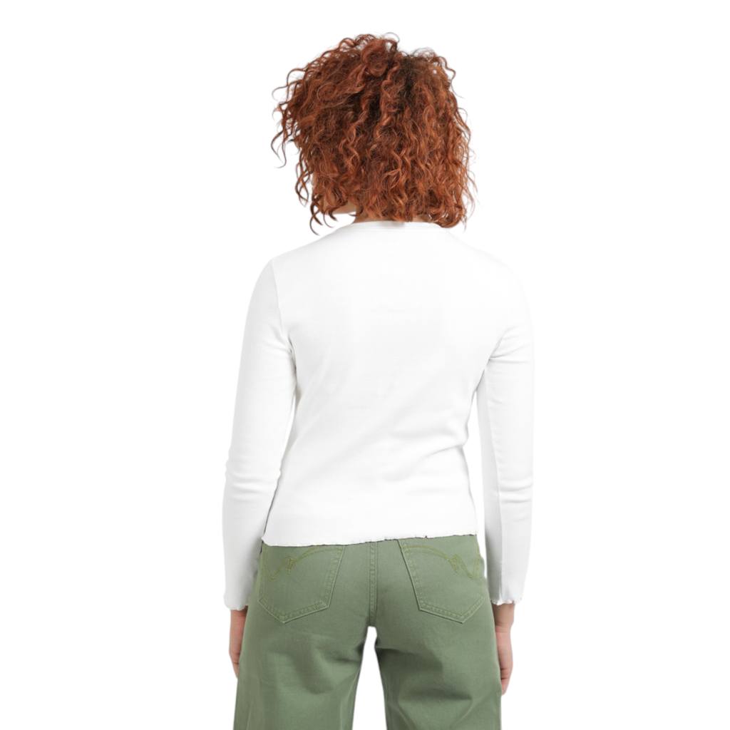 T-shirt manches longues côtelé modal coton main image 1